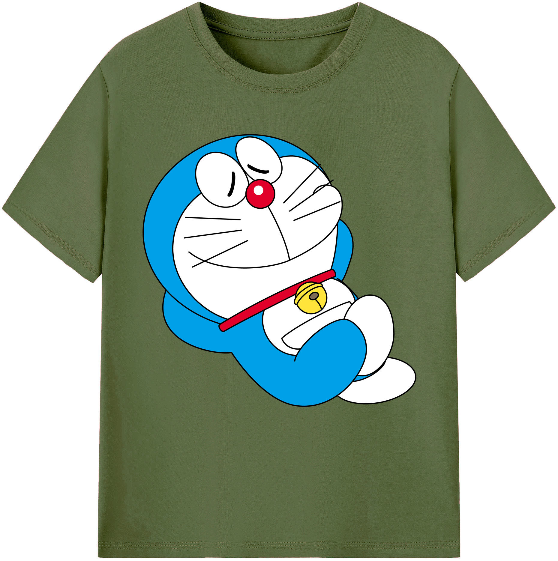 （画像用） ドラえもん Doraemon 綿100％半袖Tシャツ（フロントプリント）
